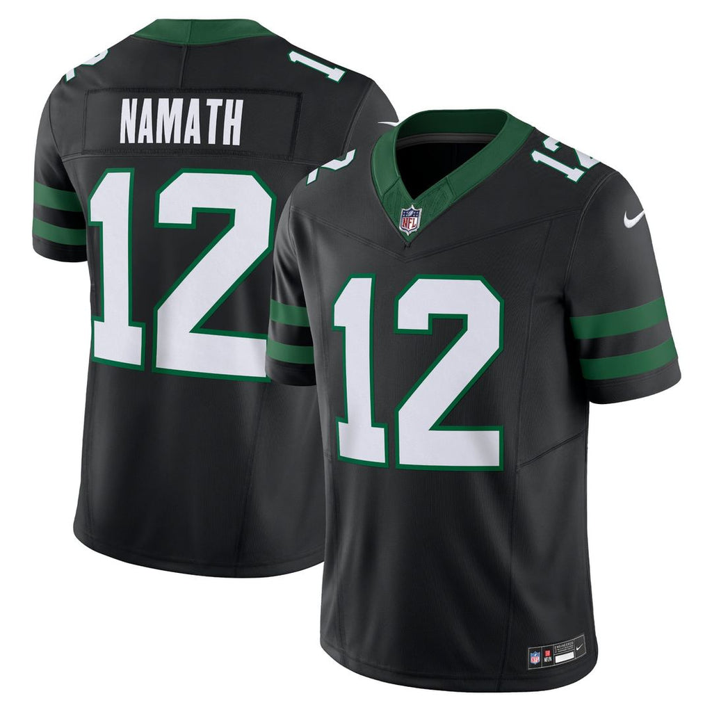 Men's Nike New York Jets Joe Namath Legacy Black Alternate Vapor F.U.S.E. Limited NFL Jersey