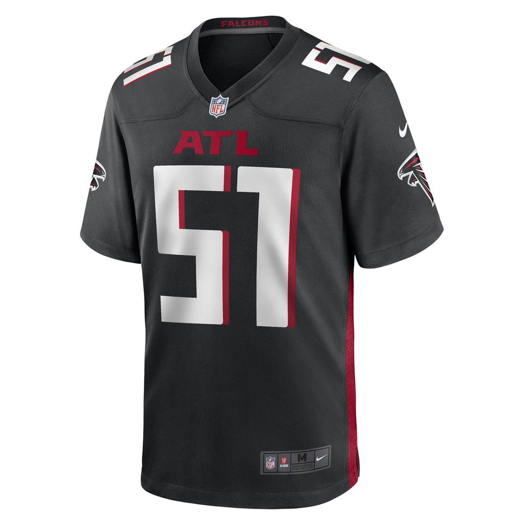Men's Nike Atlanta Falcons DeAngelo Malone Black Game Player NFL Jersey