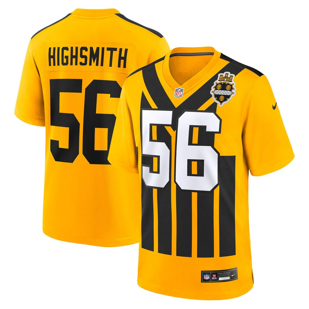 Men's Nike Pittsburgh Steelers Alex Highsmith Gold Alternate Game NFL Jersey
