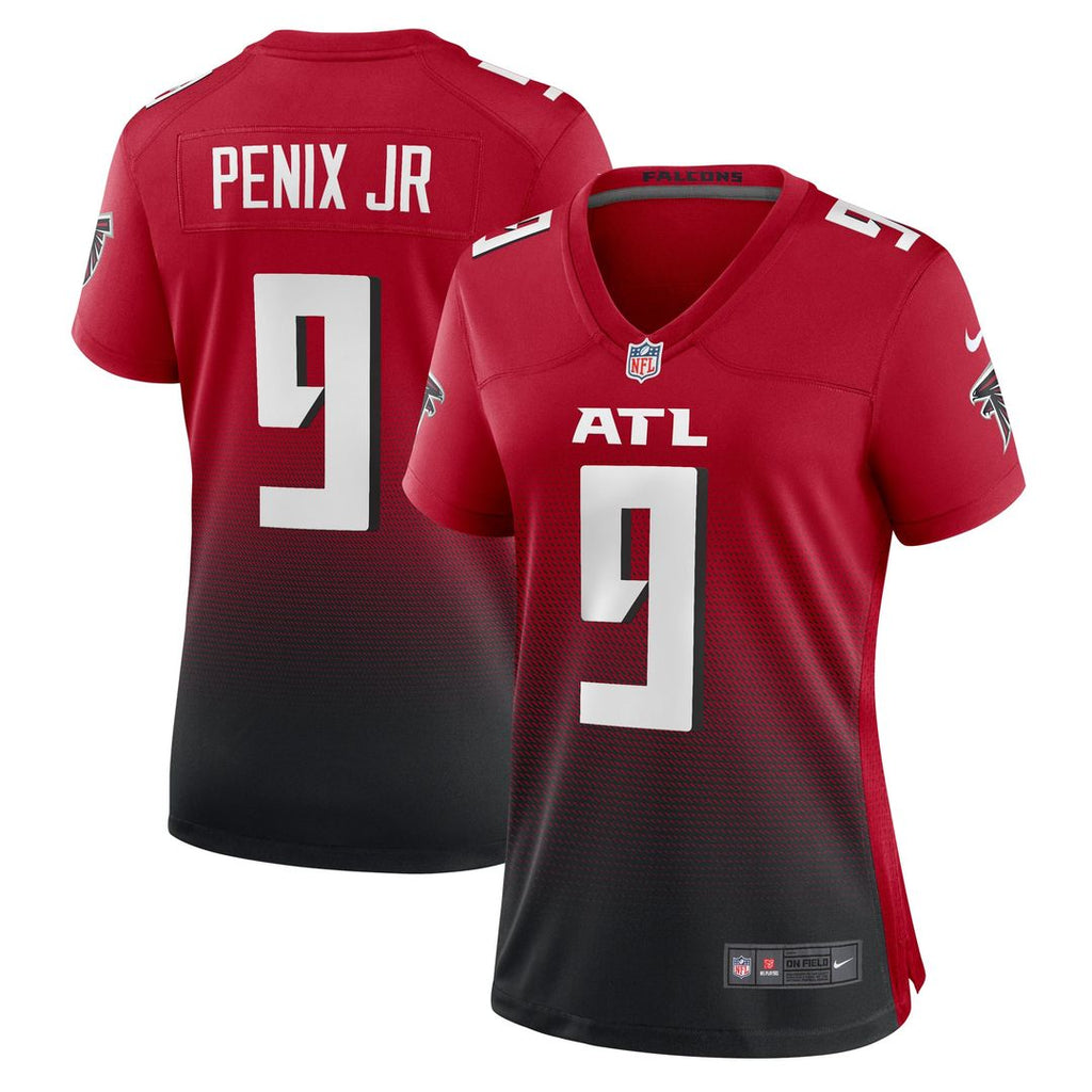 Women's Nike Atlanta Falcons Michael Penix Jr. Red Alternate Game NFL Jersey