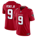 Men's Nike Atlanta Falcons Michael Penix Jr. Red Vapor F.U.S.E. Stitched Limited NFL Jersey