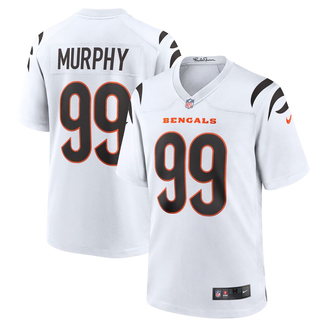 Men's Nike Cincinnati Bengals Myles Murphy Orange Alternate Game NFL Jersey