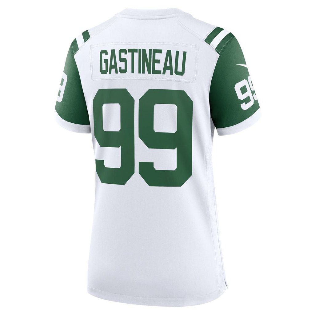 Women's Nike New York Jets Mark Gastineau White Classic Alternate Retired Player Game NFL Jersey