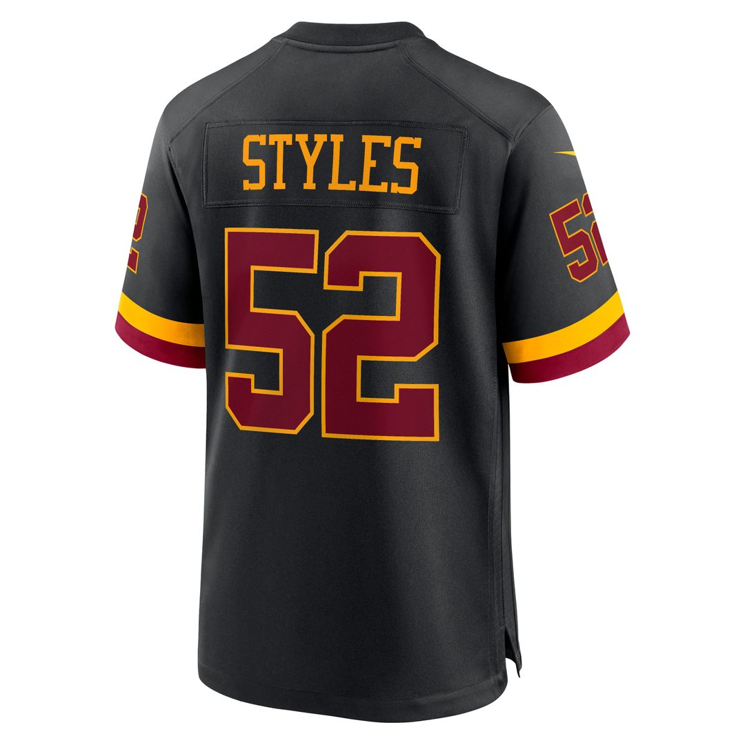 Men's Nike Washington Commanders Sonny Styles Black Game Player NFL Jersey