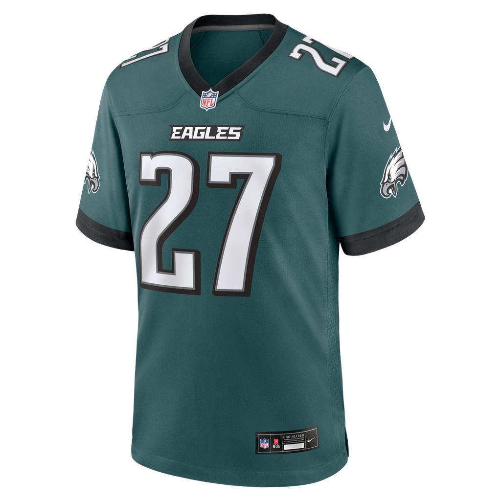 Men's Nike Philadelphia Eagles Quinyon Mitchell Midnight Green Team Game NFL Jersey