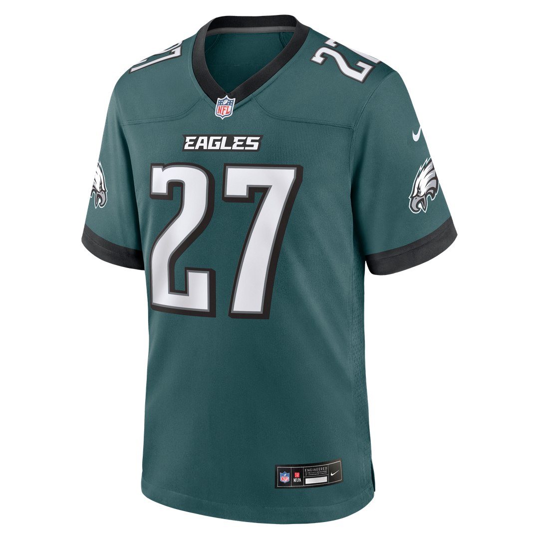 Men's Nike Philadelphia Eagles Quinyon Mitchell Midnight Green Team Game NFL Jersey