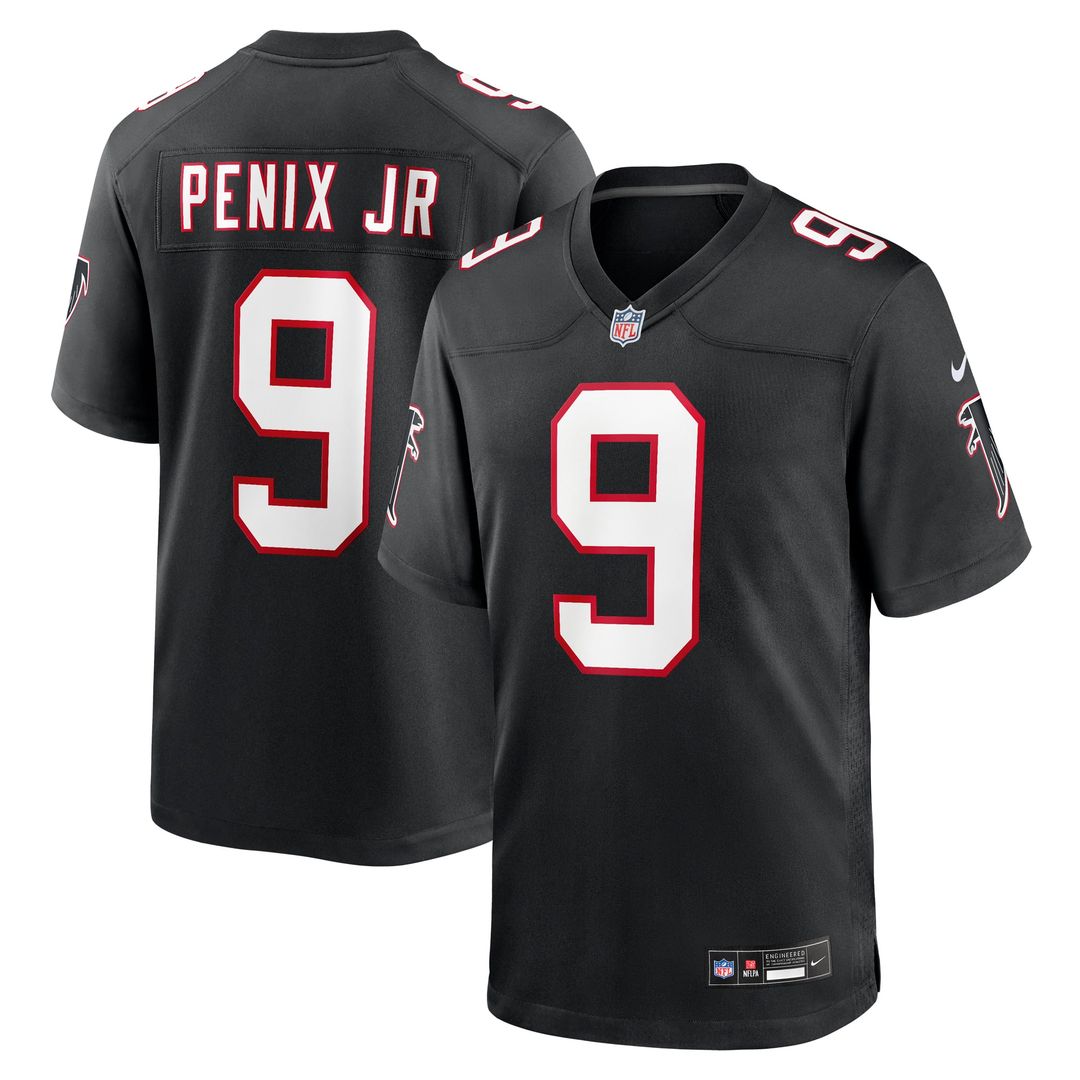 Men's Nike Atlanta Falcons Michael Penix Jr. White Game NFL Jersey