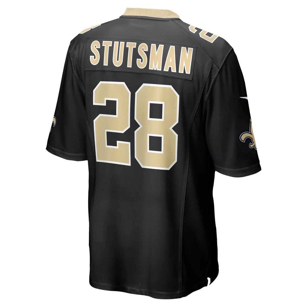 Men's Nike New Orleans Saints Danny Stutsman Black Team Game NFL Jersey