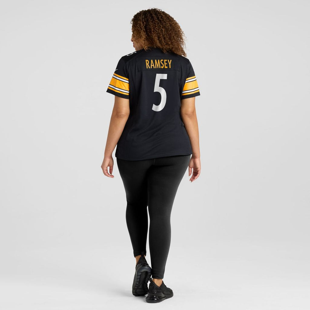Women's Nike Pittsburgh Steelers Jalen Ramsey Black Team Game NFL Jersey