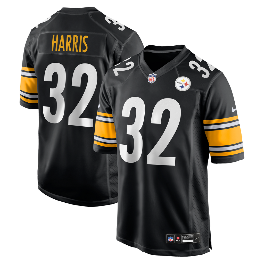 Men's Nike Pittsburgh Steelers Franco Harris Black Game Retired Player NFL Jersey