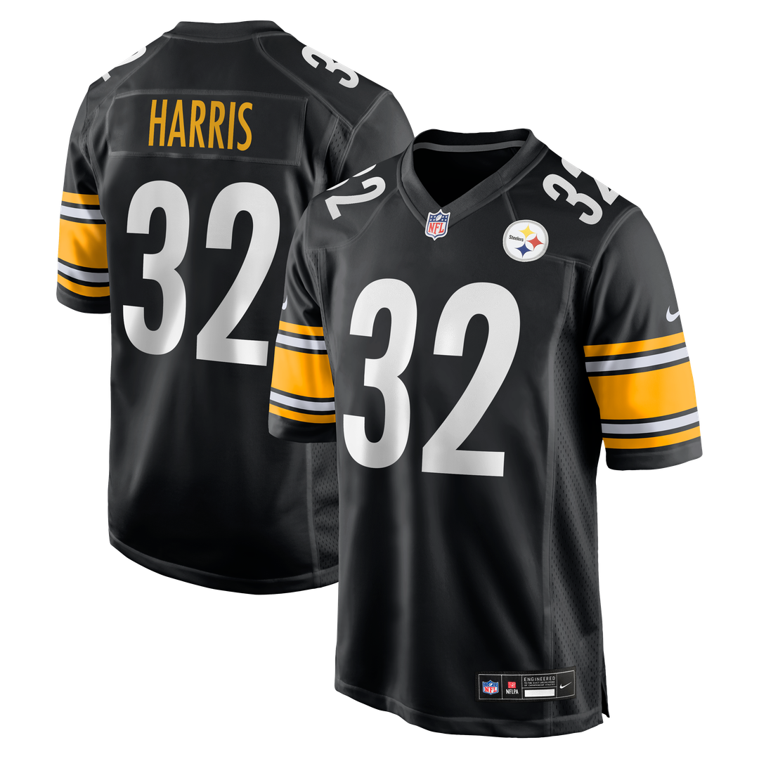 Men's Nike Pittsburgh Steelers Franco Harris Black Game Retired Player NFL Jersey