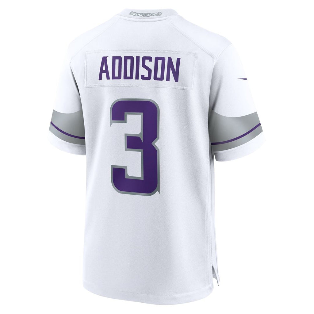 Men's Nike Minnesota Vikings Jordan Addison Purple Game NFL Jersey