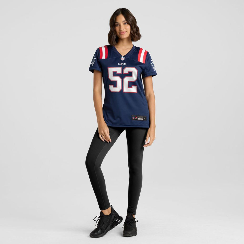 Women's Nike New England Patriots Marcus Bryant Navy Team Game NFL Jersey