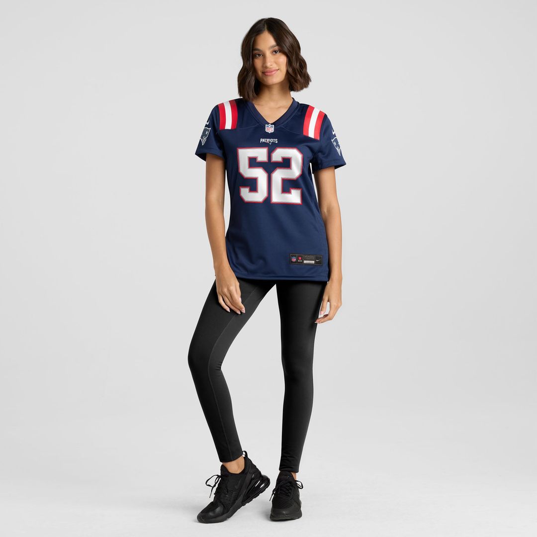 Women's Nike New England Patriots Marcus Bryant Navy Team Game NFL Jersey