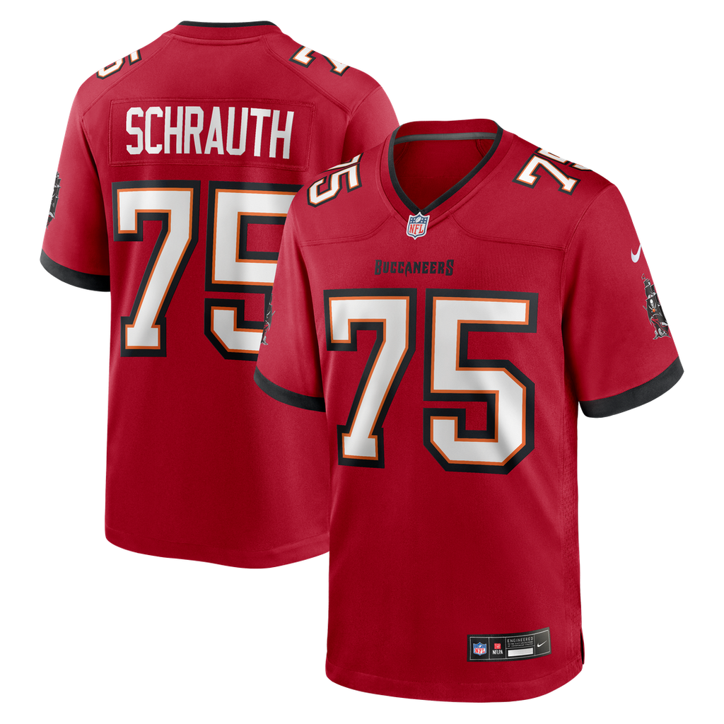 Men's Nike Tampa Bay Buccaneers Billy Schrauth Red Team Game NFL Jersey