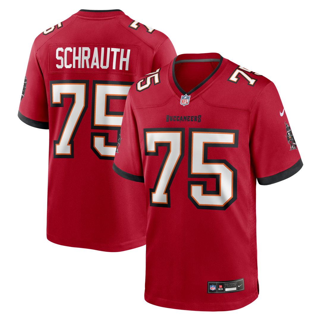 Men's Nike Tampa Bay Buccaneers Billy Schrauth Red Team Game NFL Jersey