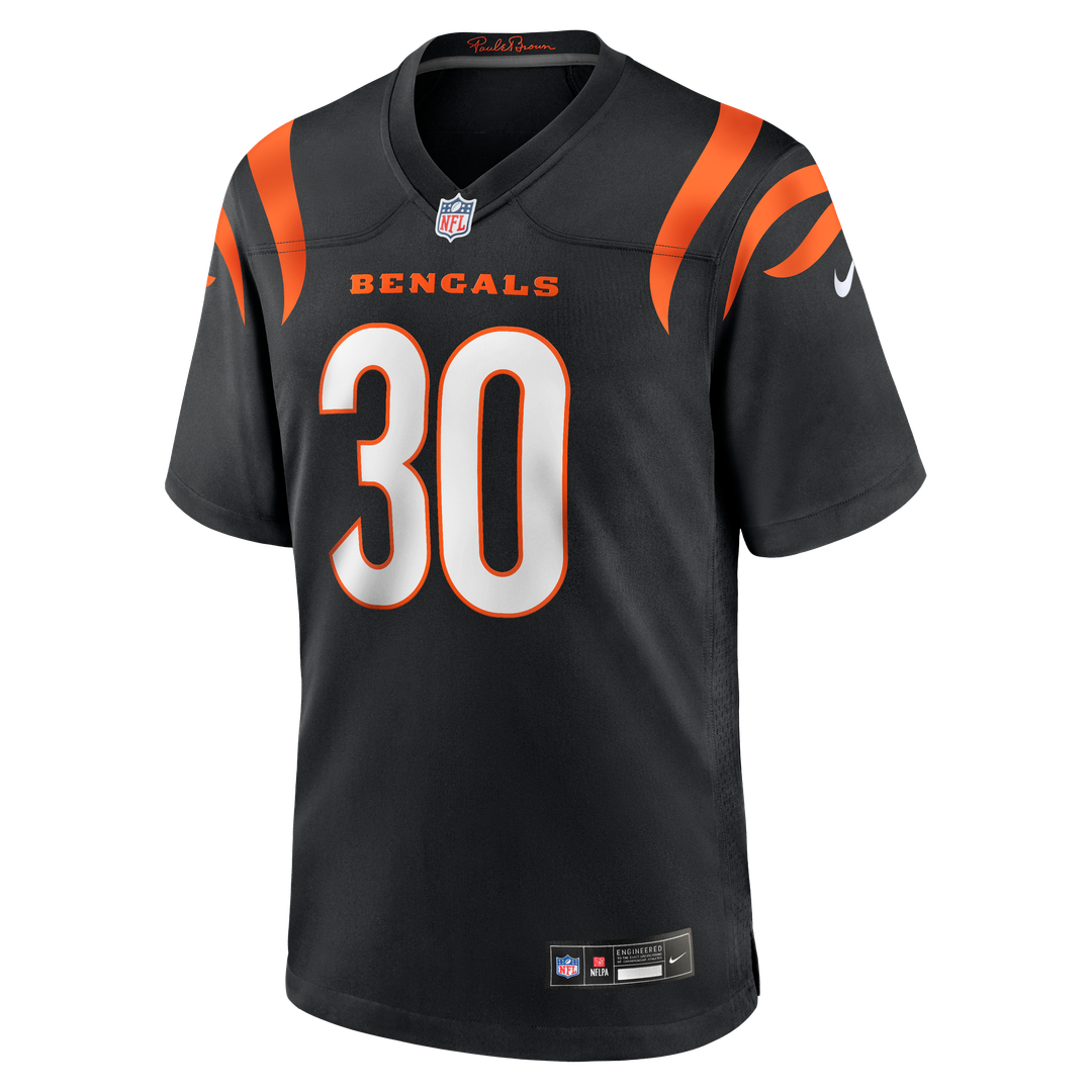 Men's Nike Cincinnati Bengals Chase Brown Black Team Game NFL Jersey