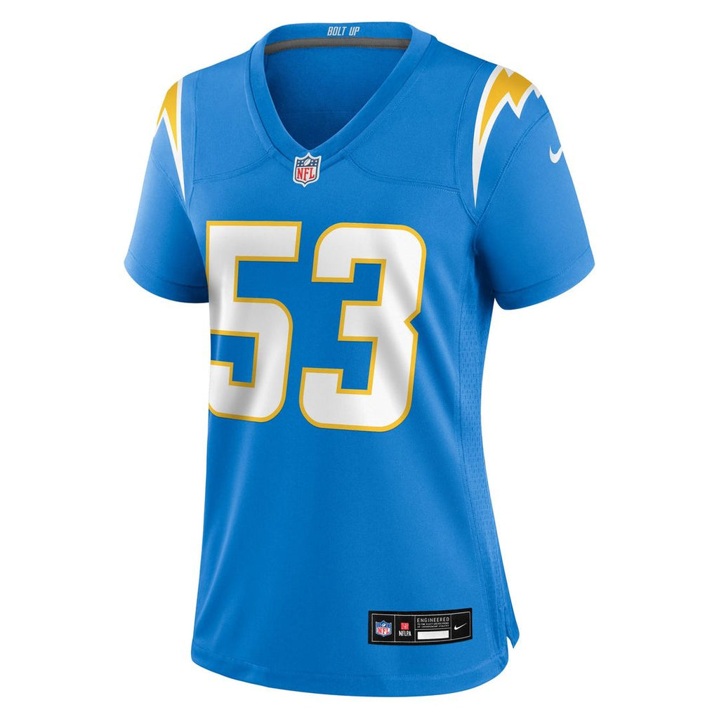 Women's Nike Los Angeles Chargers Del'Shawn Phillips Powder Blue Team Game NFL Jersey