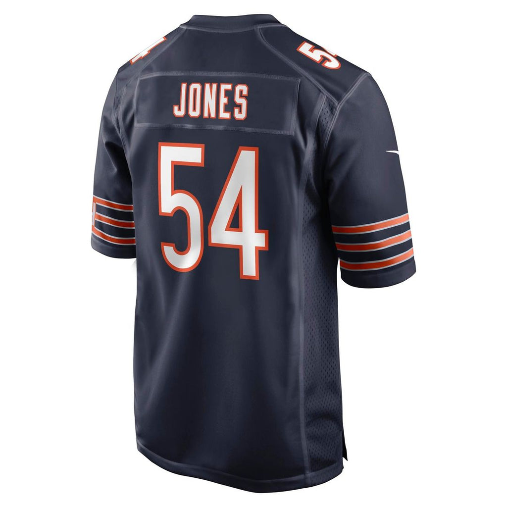 Men's Nike Chicago Bears Logan Jones Navy Team Game NFL Jersey