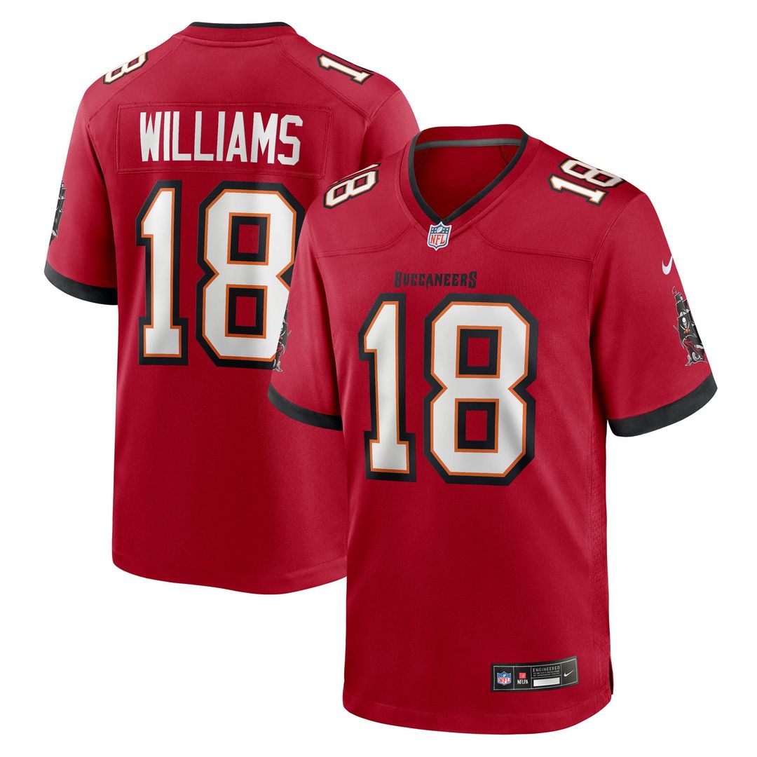 Men's Nike Tampa Bay Buccaneers Josh Williams Red Team Game NFL Jersey