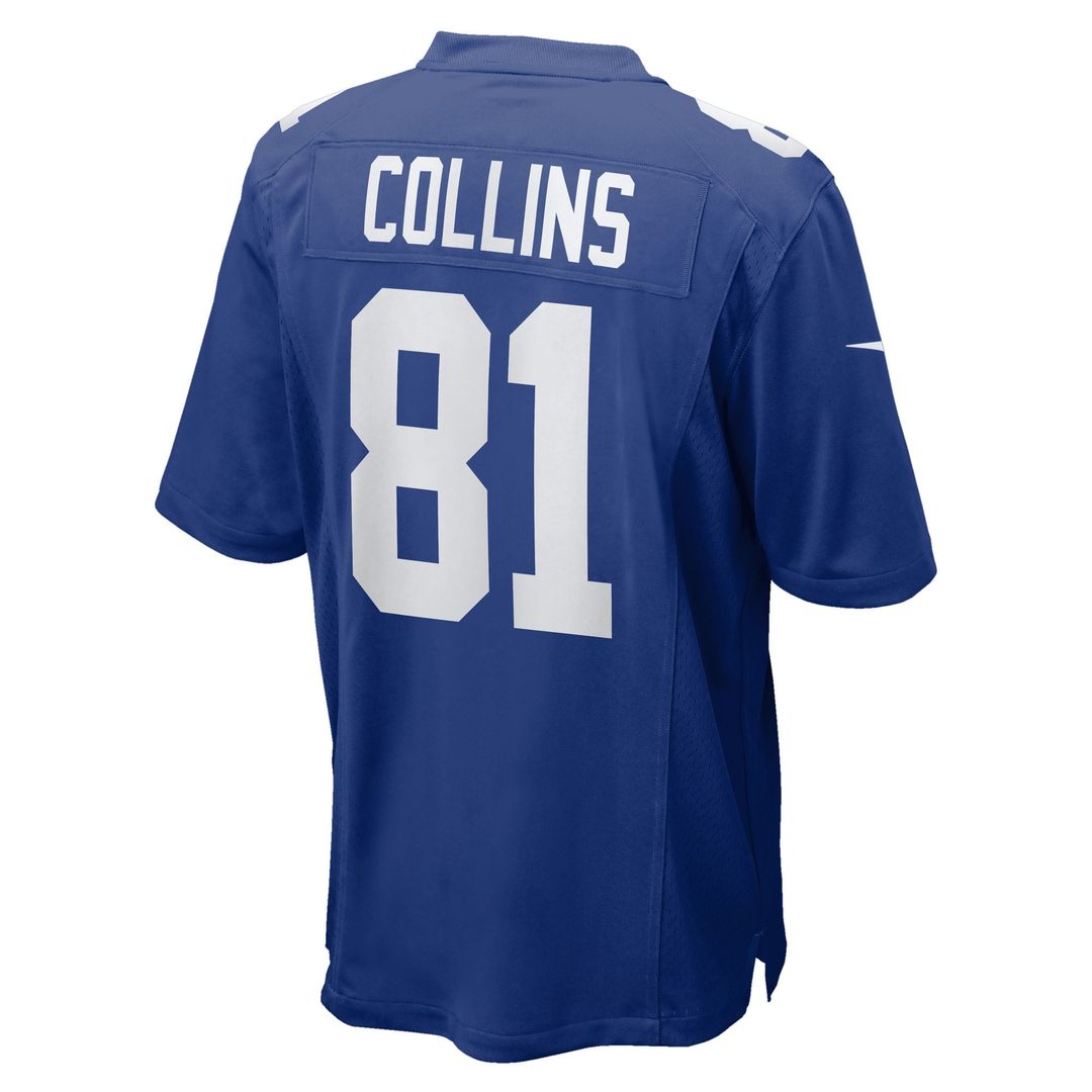 Men's Nike New York Giants Beaux Collins Royal Team Game NFL Jersey
