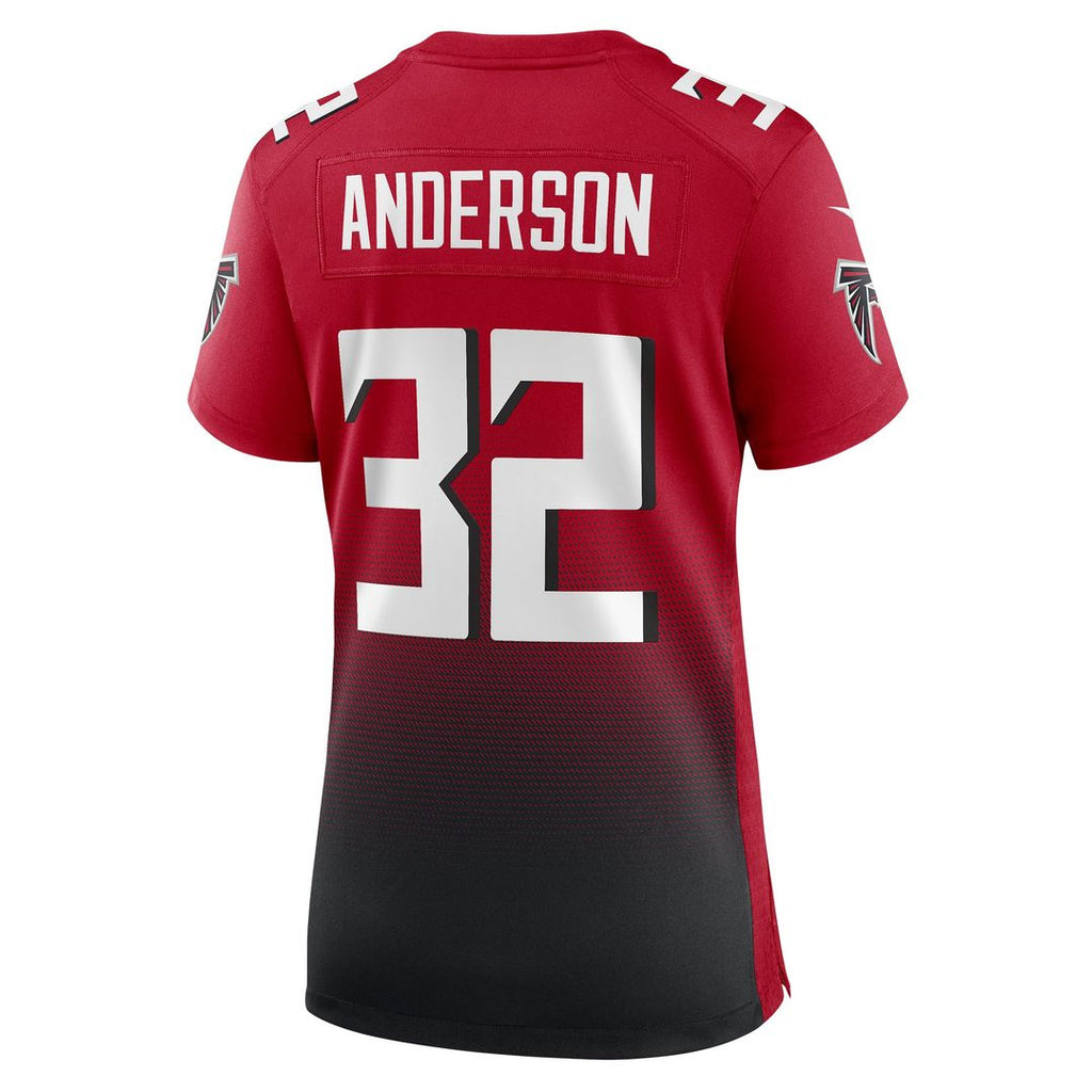 Women's Nike Atlanta Falcons Jamal Anderson Red Retired Game NFL Jersey