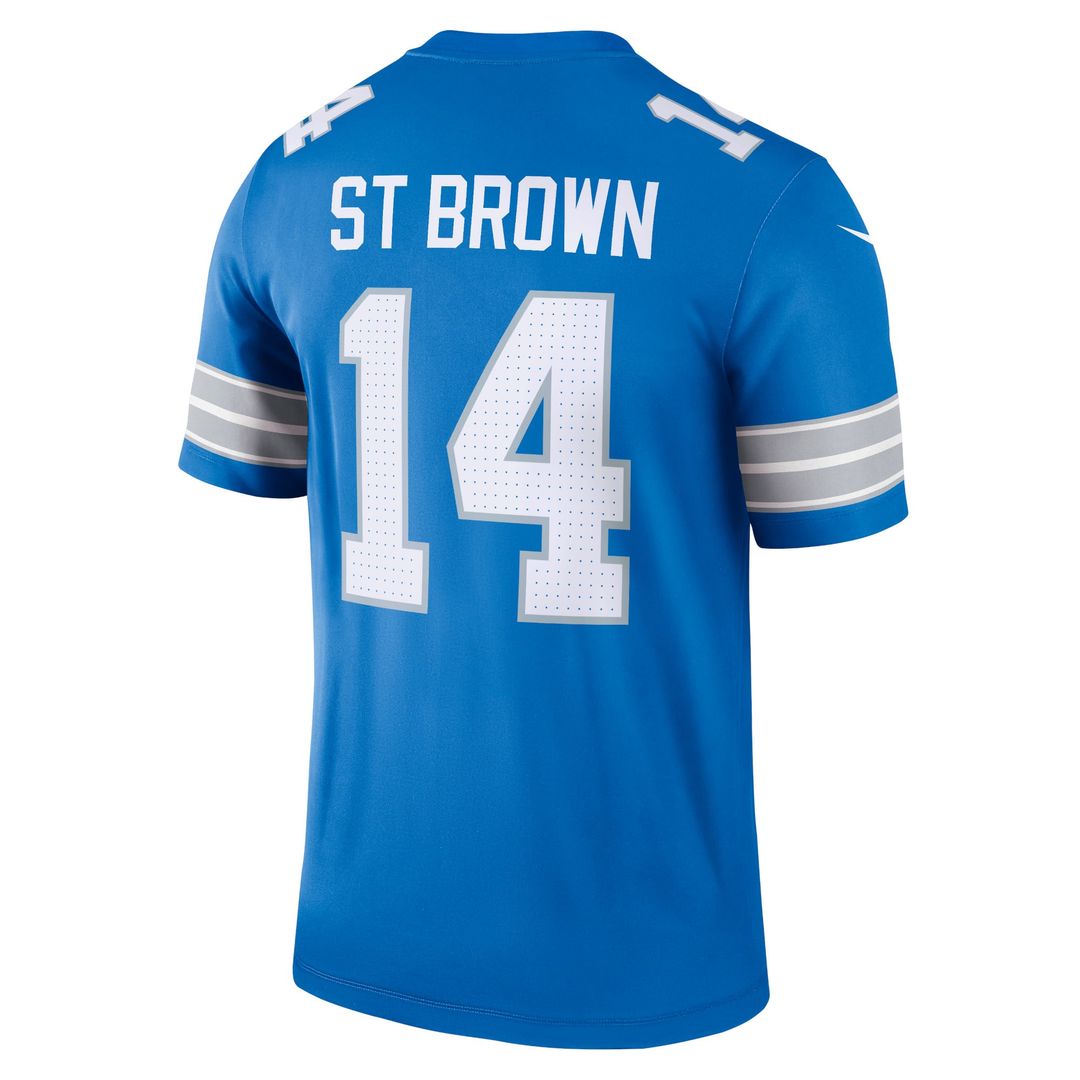 Men's Nike Detroit Lions Amon-Ra St. Brown Black Legend Player NFL Performance Top