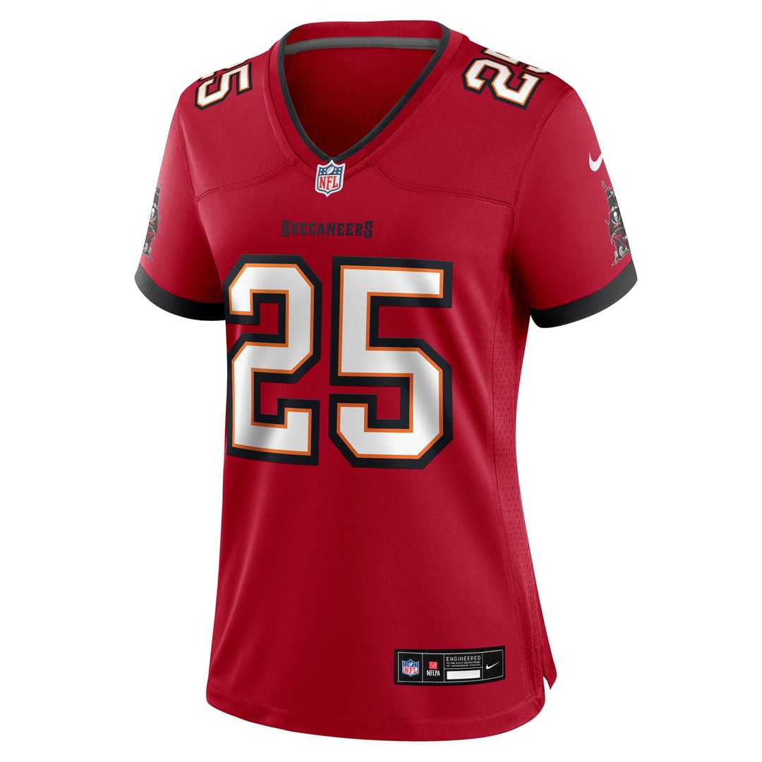 Women's Nike Tampa Bay Buccaneers Jacob Parrish Red Team Game NFL Jersey