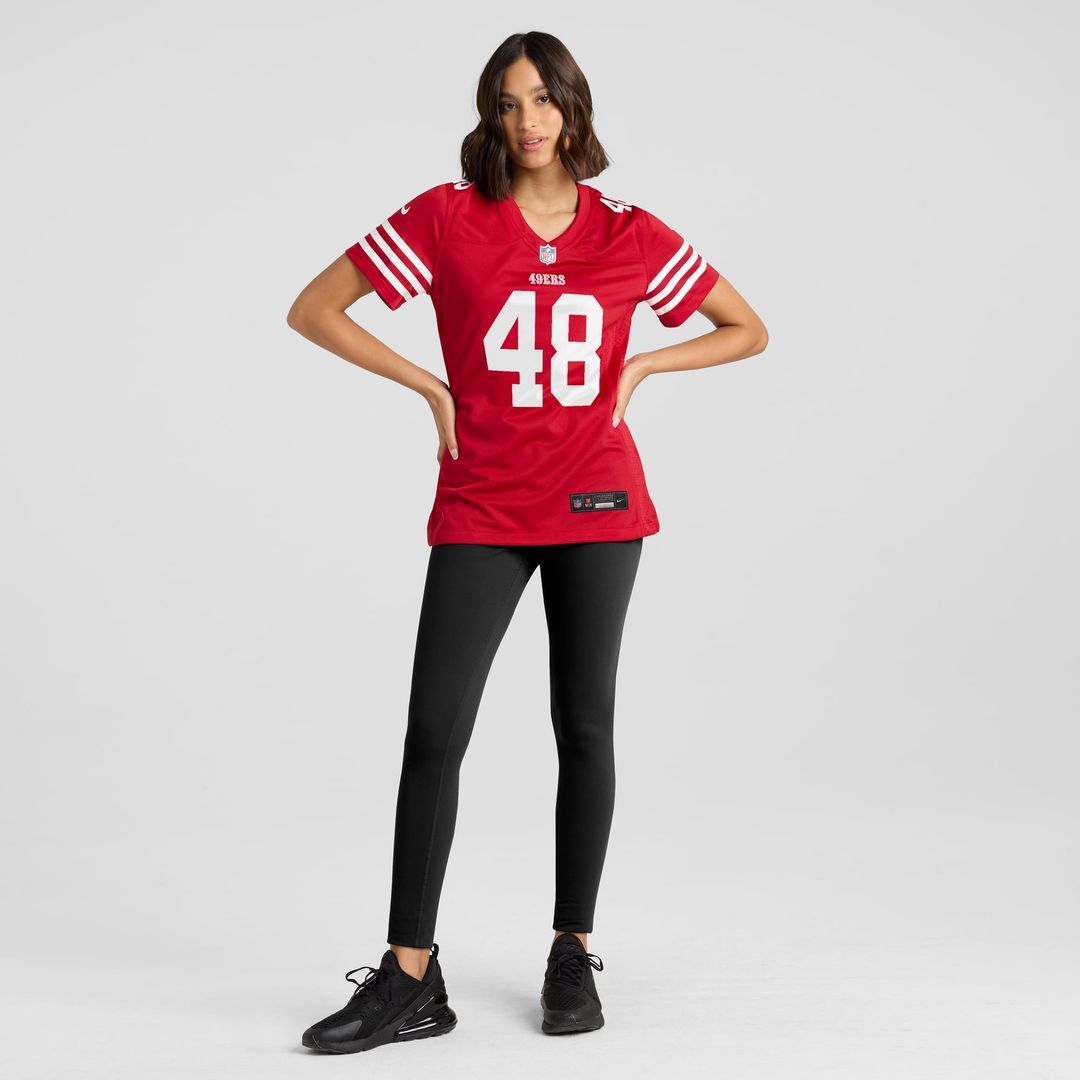 Women's Nike San Francisco 49ers Tatum Bethune Scarlet Team Game NFL Jersey