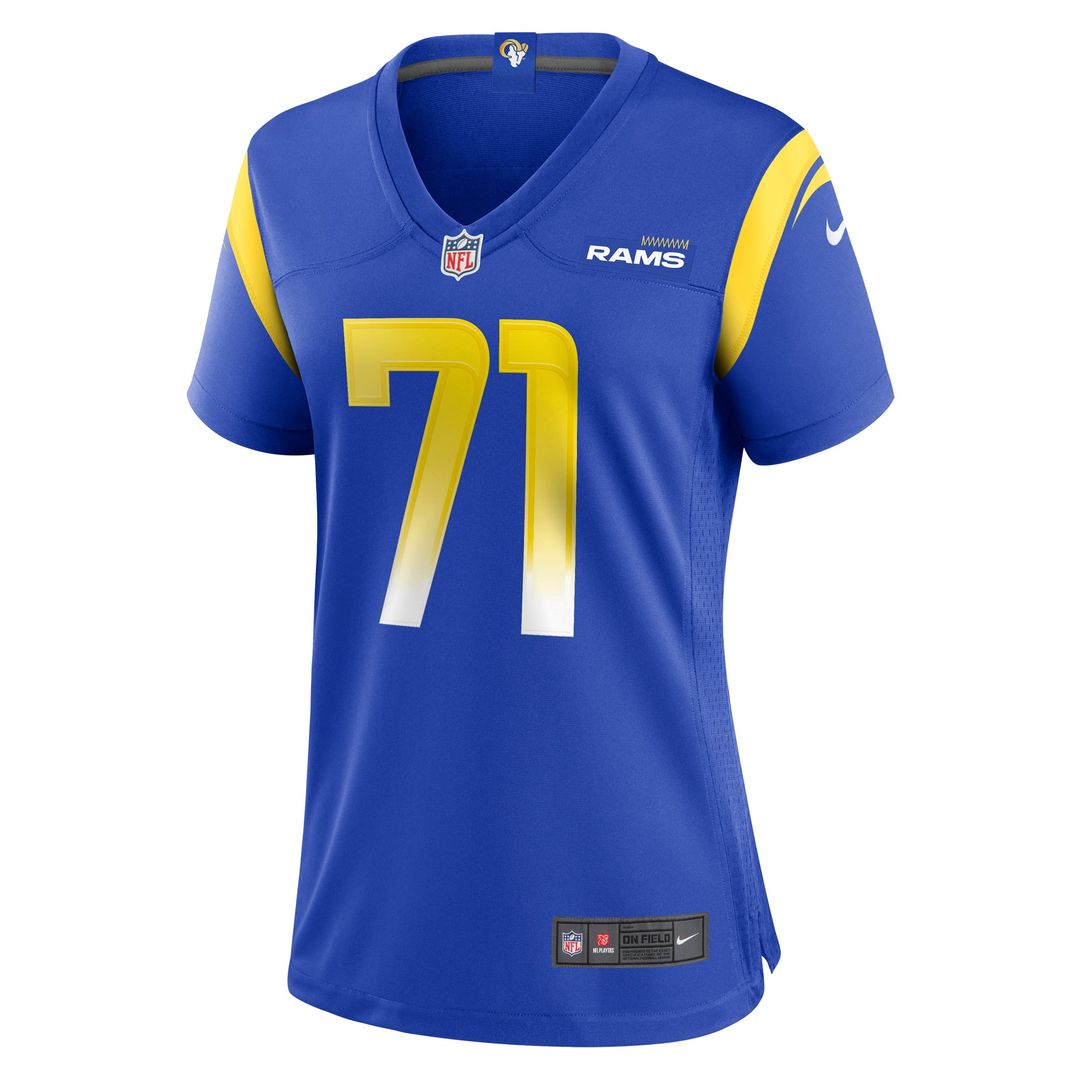 Women's Nike Los Angeles Rams Warren McClendon Jr. Royal Team Game NFL Jersey