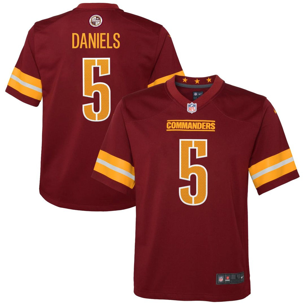 Youth Nike Washington Commanders Jayden Daniels Burgundy Game NFL Jersey