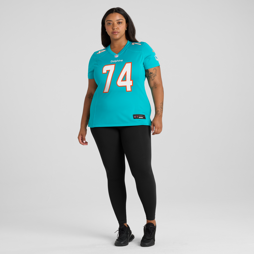 Women's Nike Miami Dolphins Kadyn Proctor Aqua Team Game NFL Jersey