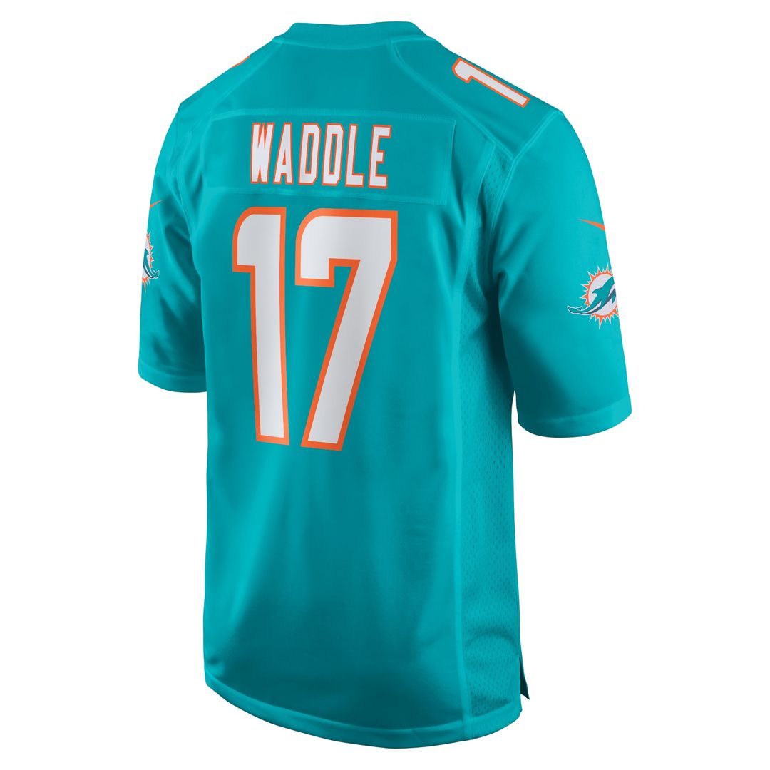 Youth Nike Miami Dolphins Jaylen Waddle Aqua Game NFL Jersey