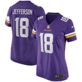Women's Nike Minnesota Vikings Justin Jefferson Purple Game NFL Jersey