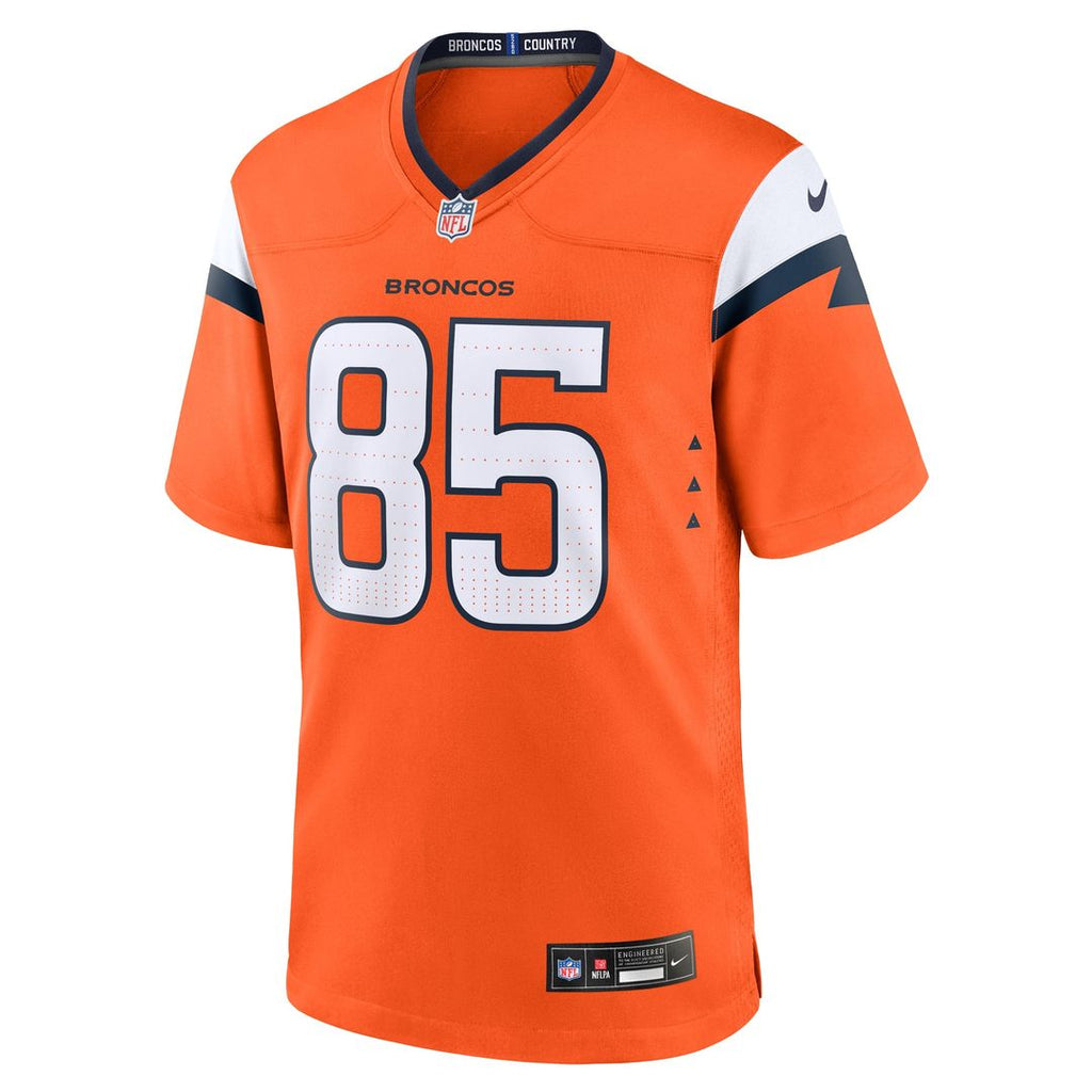 Men's Nike Denver Broncos Lucas Krull Orange Team Game NFL Jersey