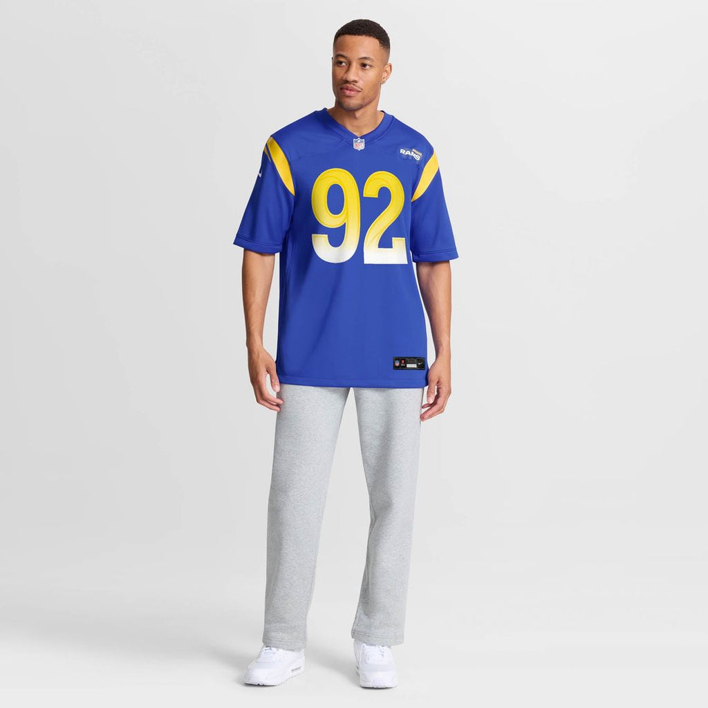 Men's Nike Los Angeles Rams Harrison Mevis Royal Team Game NFL Jersey