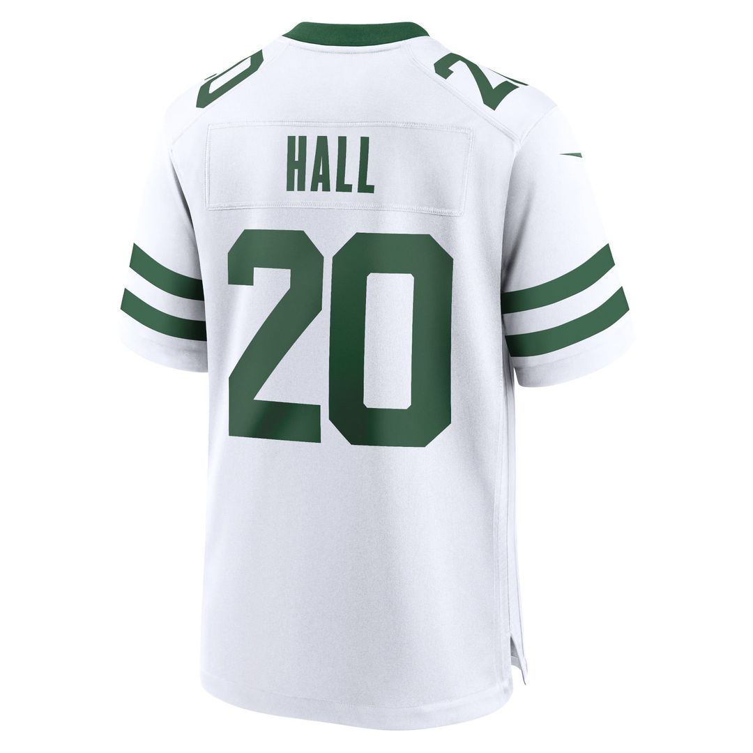 Men's Nike New York Jets Breece Hall Legacy Black Alternate Game NFL Jersey