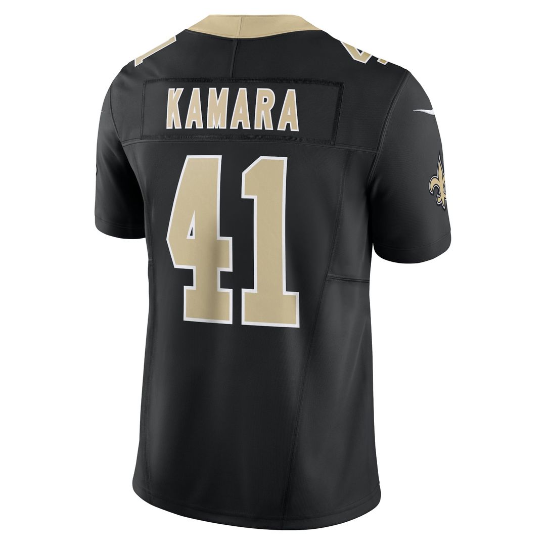 Men's Nike New Orleans Saints Alvin Kamara Gold Gameday Golds Alternate Vapor F.U.S.E. Limited NFL Jersey