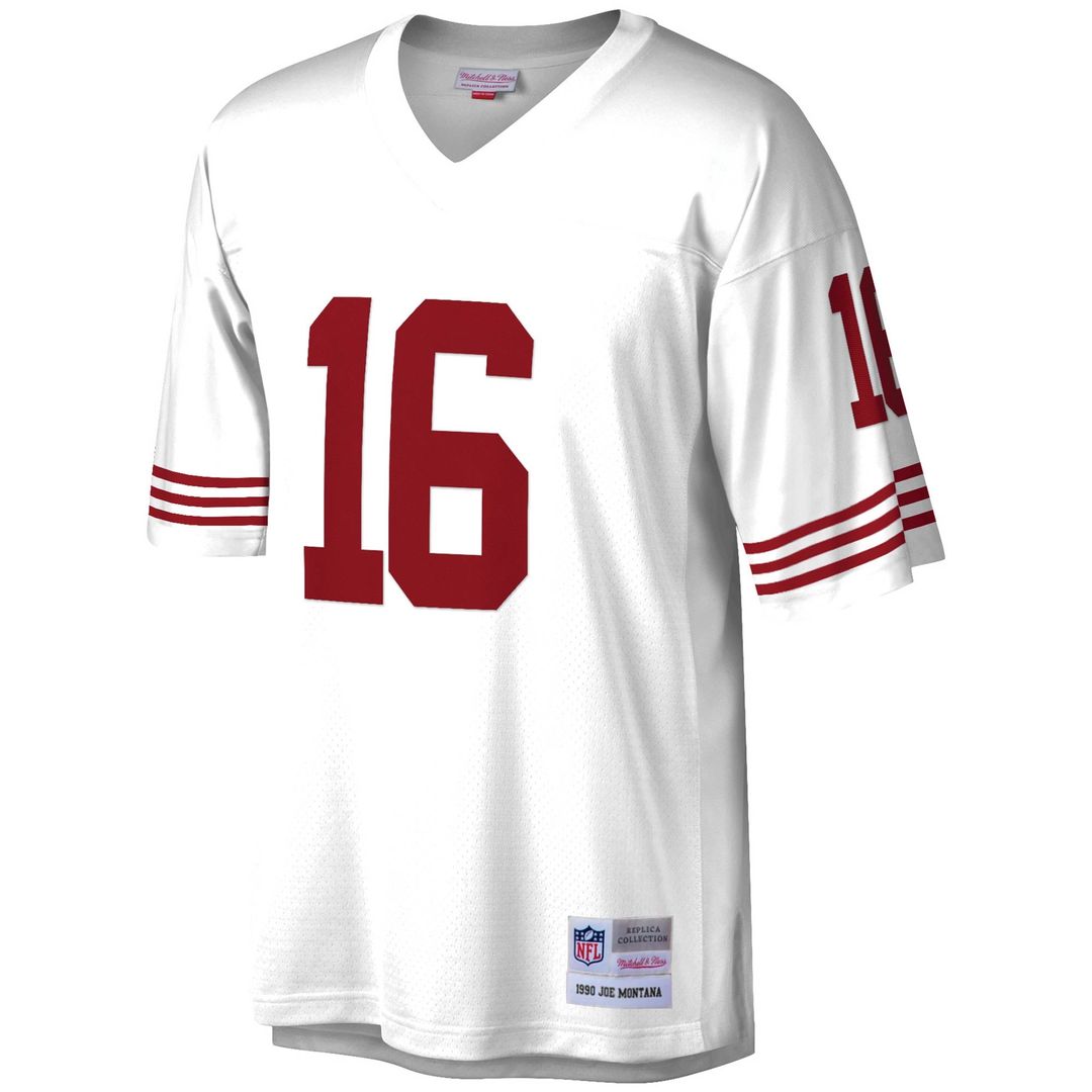 Men's Mitchell & Ness San Francisco 49ers Joe Montana Scarlet Legacy Replica NFL Jersey