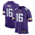 Men's Nike Minnesota Vikings Jaren Hall Purple Game NFL Jersey