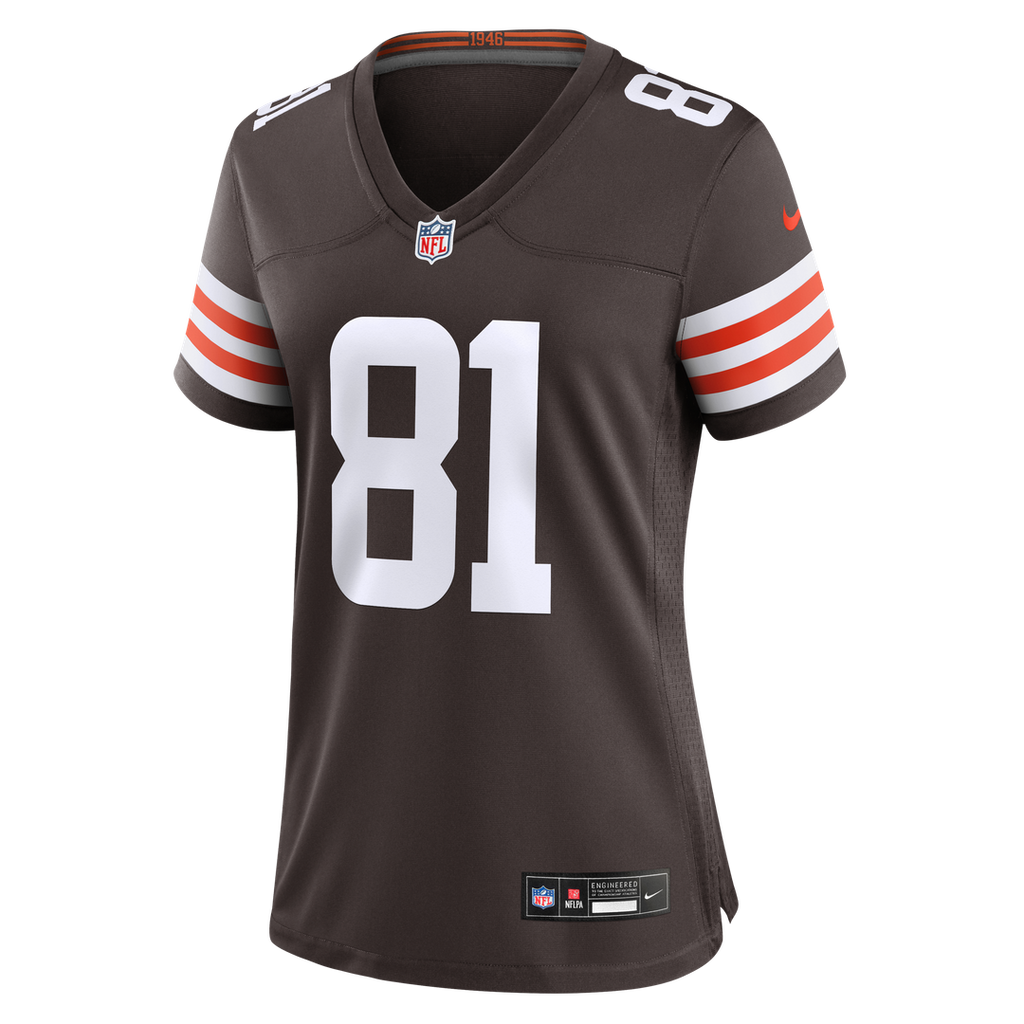 Women's Nike Cleveland Browns Luke Floriea Brown Team Game NFL Jersey