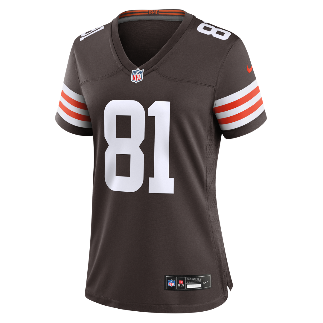 Women's Nike Cleveland Browns Luke Floriea Brown Team Game NFL Jersey