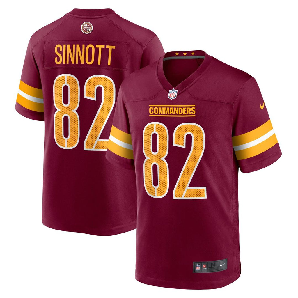 Men's Nike Washington Commanders Ben Sinnott Burgundy Game NFL Jersey