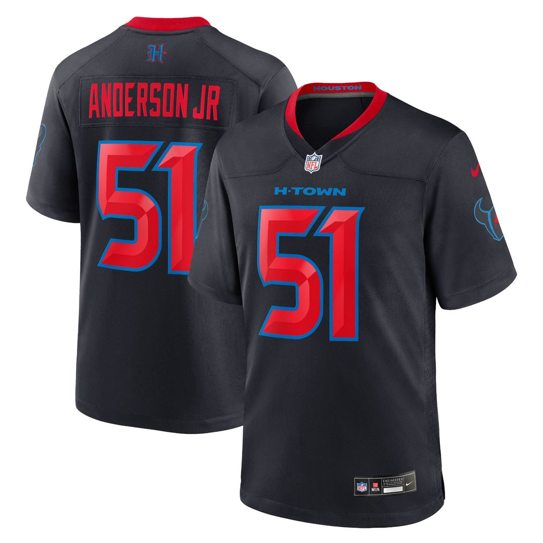 Men's Nike Houston Texans Will Anderson Jr. Navy Alternate Game NFL Jersey