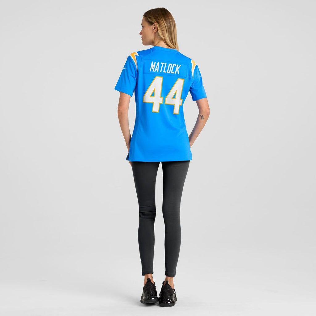 Women's Nike Los Angeles Chargers Scott Matlock Powder Blue Game NFL Jersey