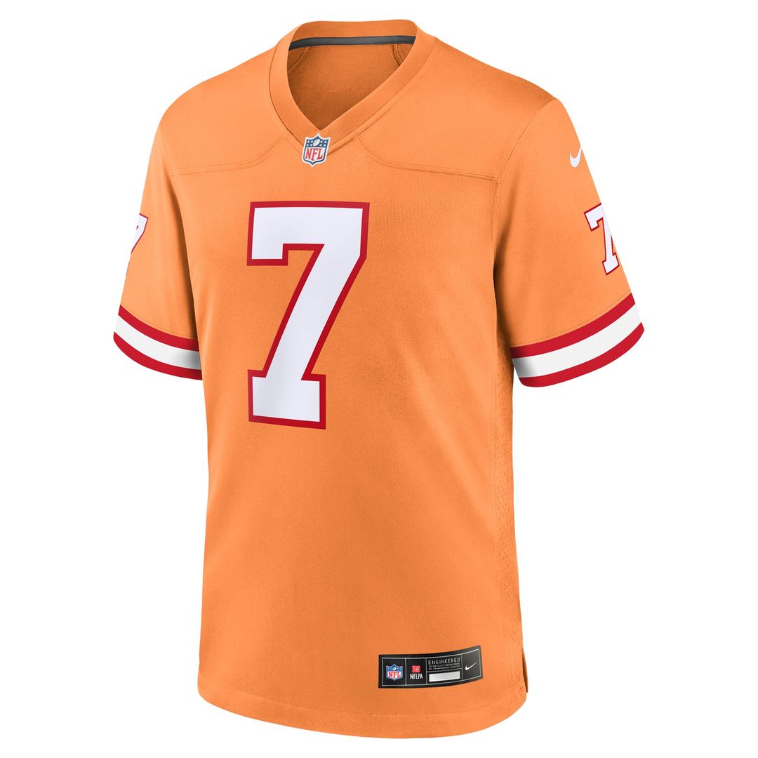 Men's Nike Tampa Bay Buccaneers Bucky Irving White Game NFL Jersey