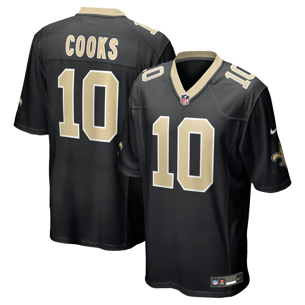 Men's Nike New Orleans Saints Brandin Cooks Black Team Game NFL Jersey