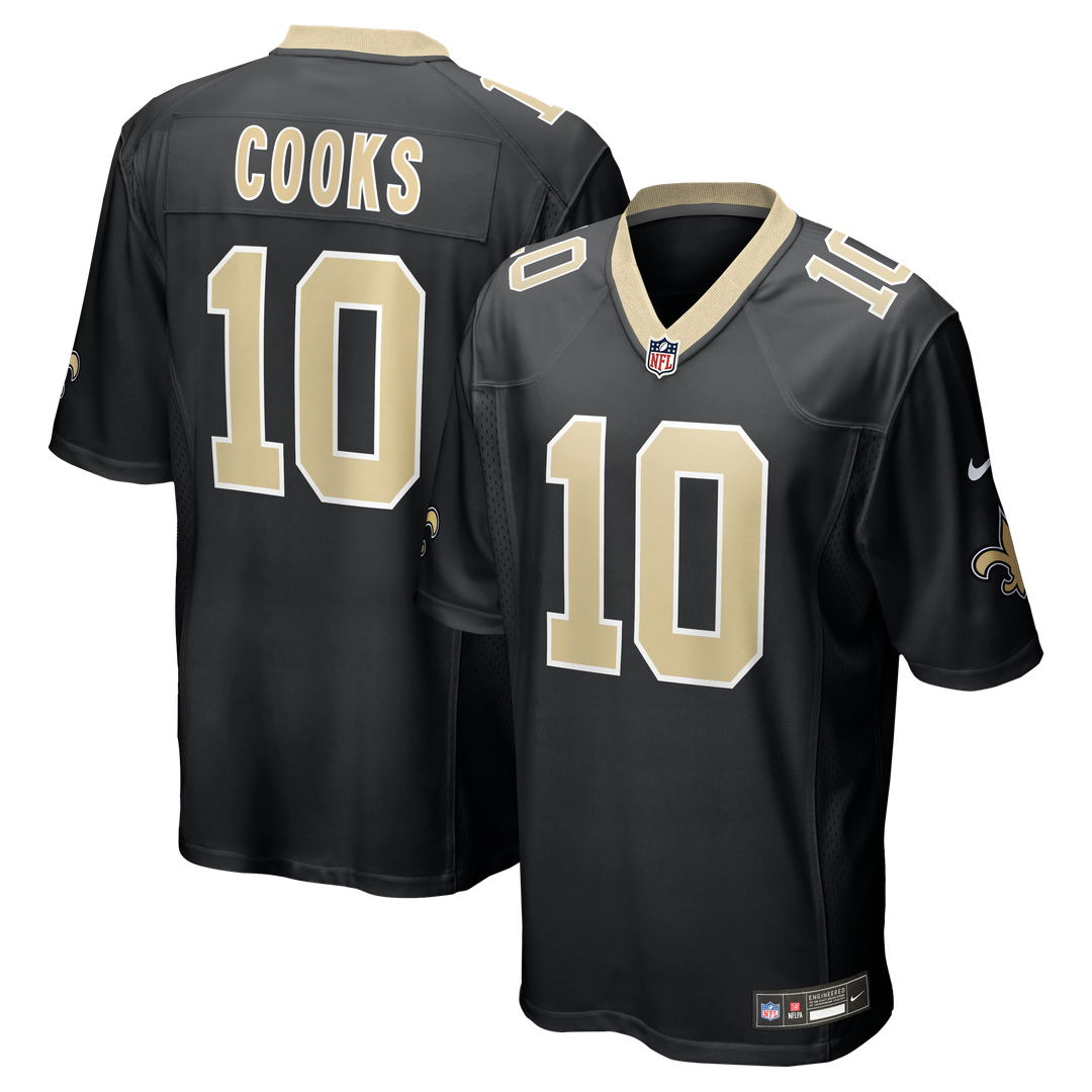 Men's Nike New Orleans Saints Brandin Cooks Black Team Game NFL Jersey
