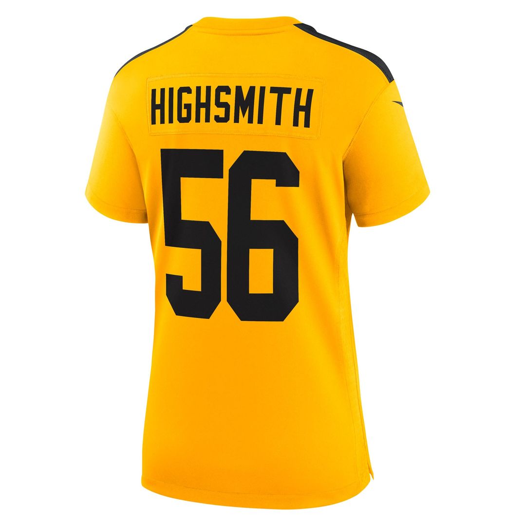 Women's Nike Pittsburgh Steelers Alex Highsmith Gold Alternate Game NFL Jersey