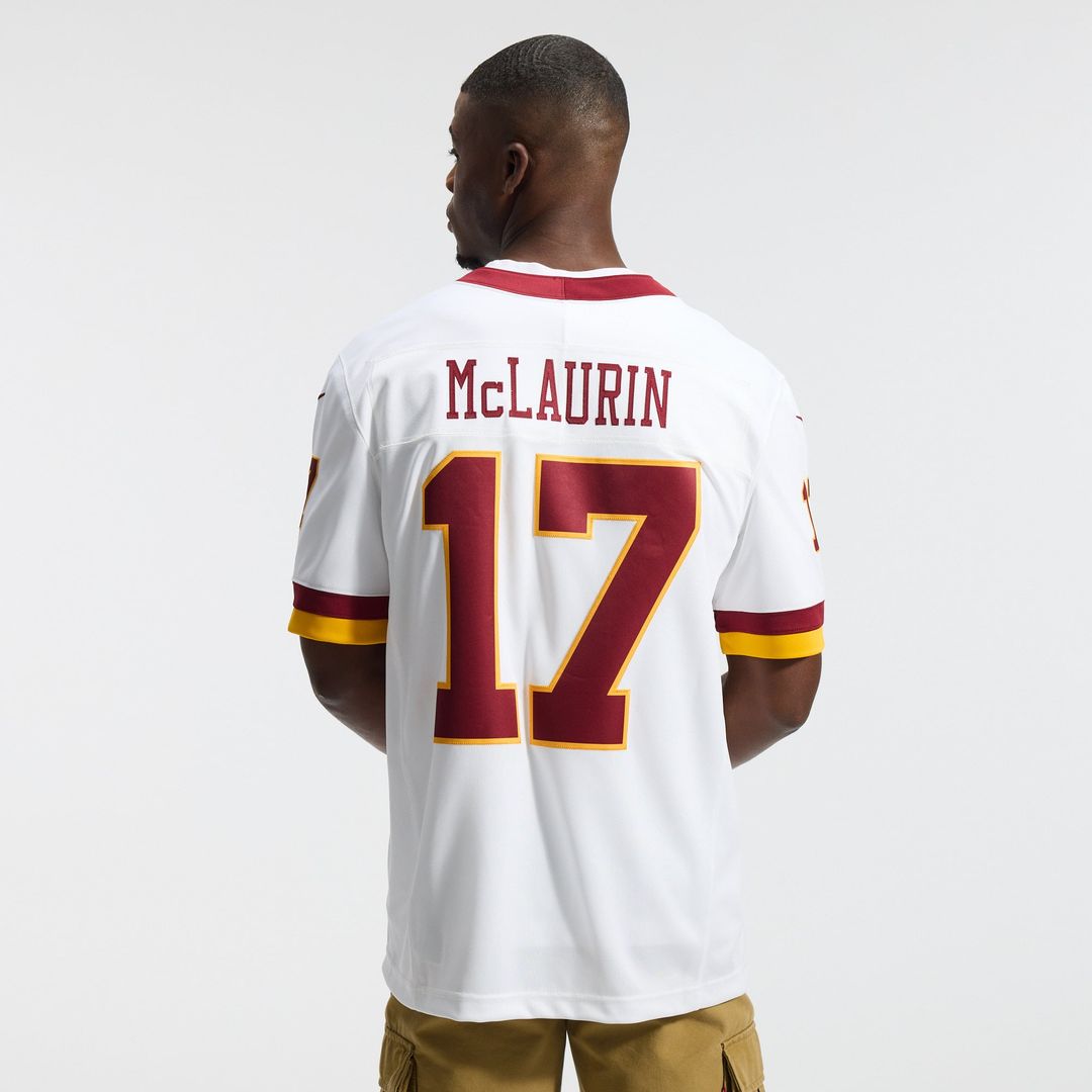 Men's Nike Washington Commanders Terry McLaurin White Vapor F.U.S.E. Stitched Limited NFL Jersey